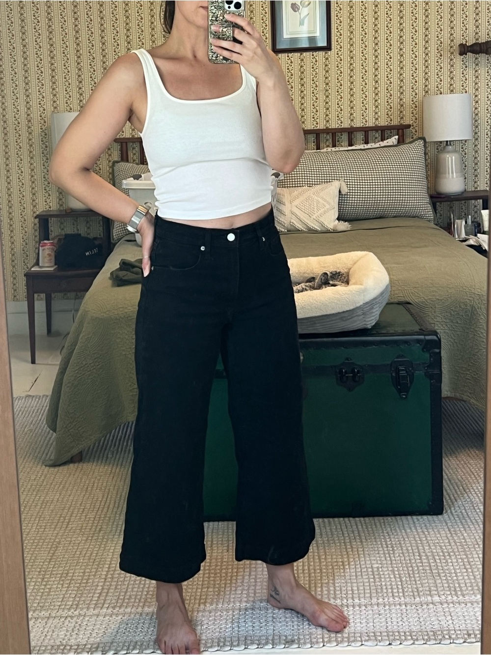 Gap Factory High Rise Wide Leg Crop